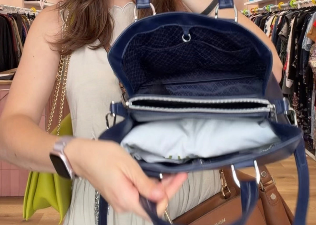 Sac bleu Longchamp 08/09