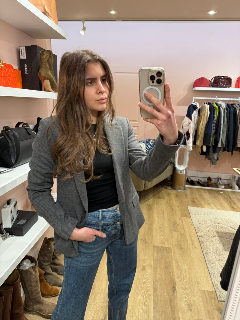 IKKS Blazer épais Gris chiné T.34