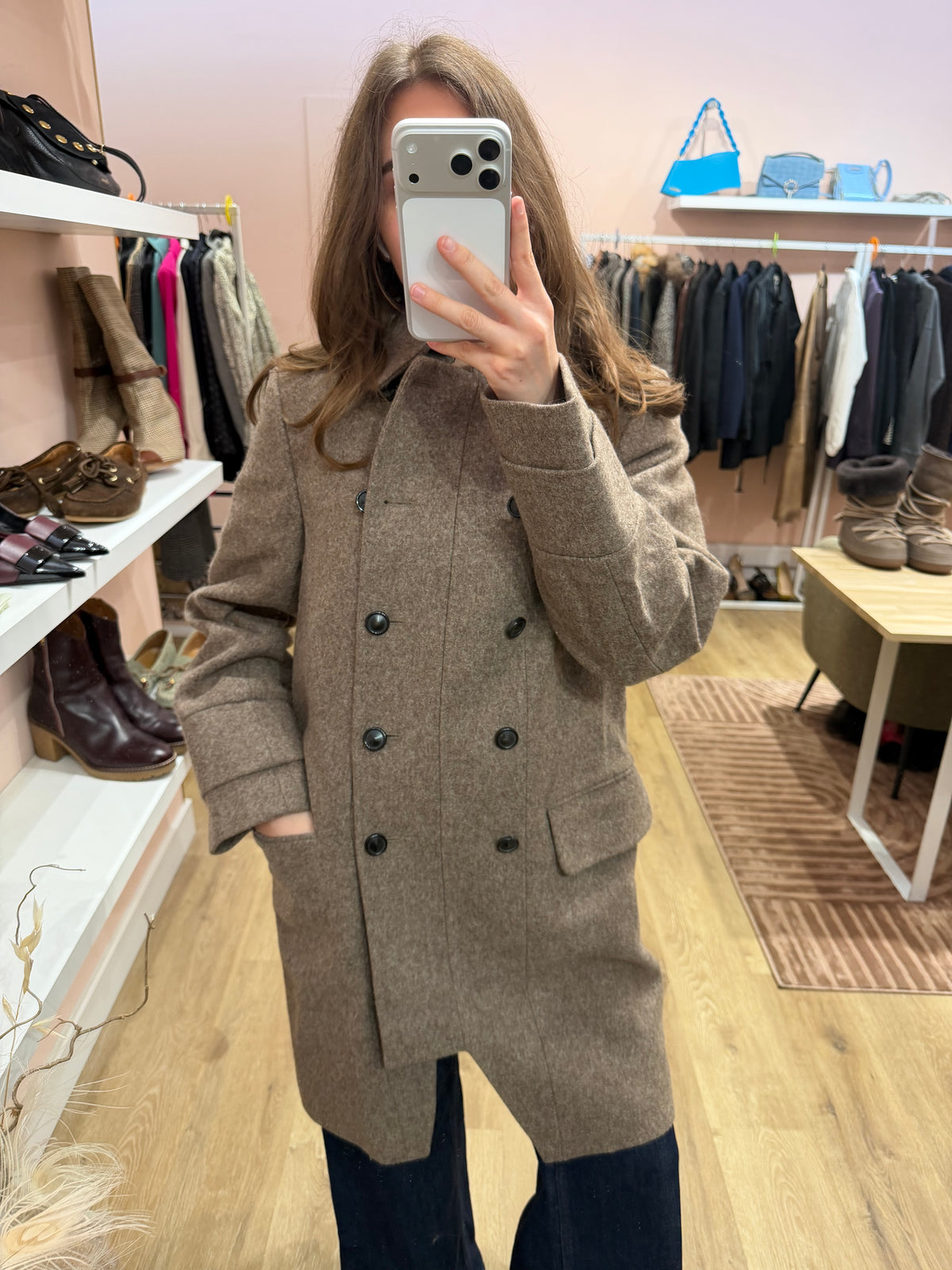 Chloé - Manteau marron - T.38 07/09