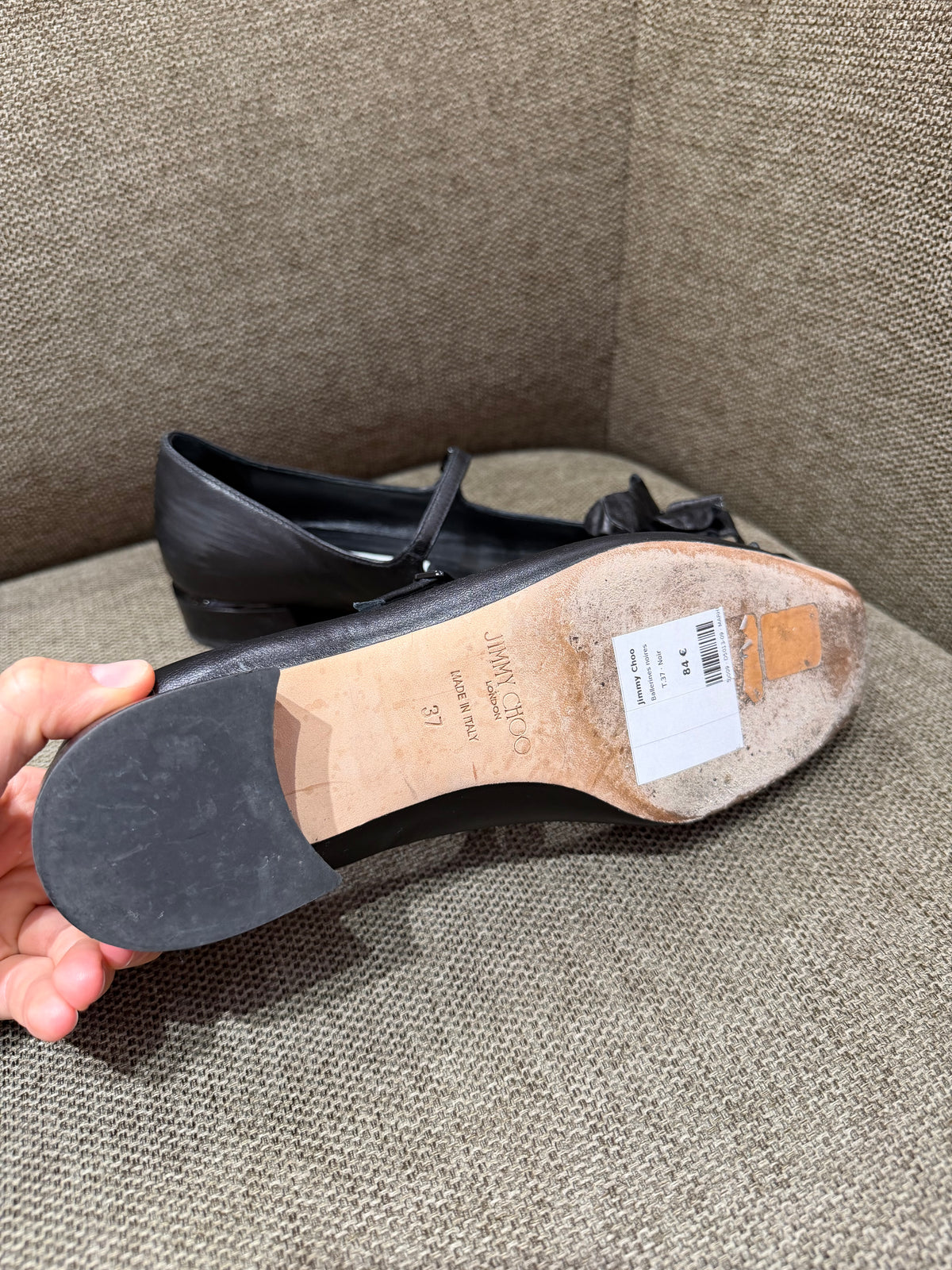 Jimmy Choo - Ballerines noires - T.37 03/09