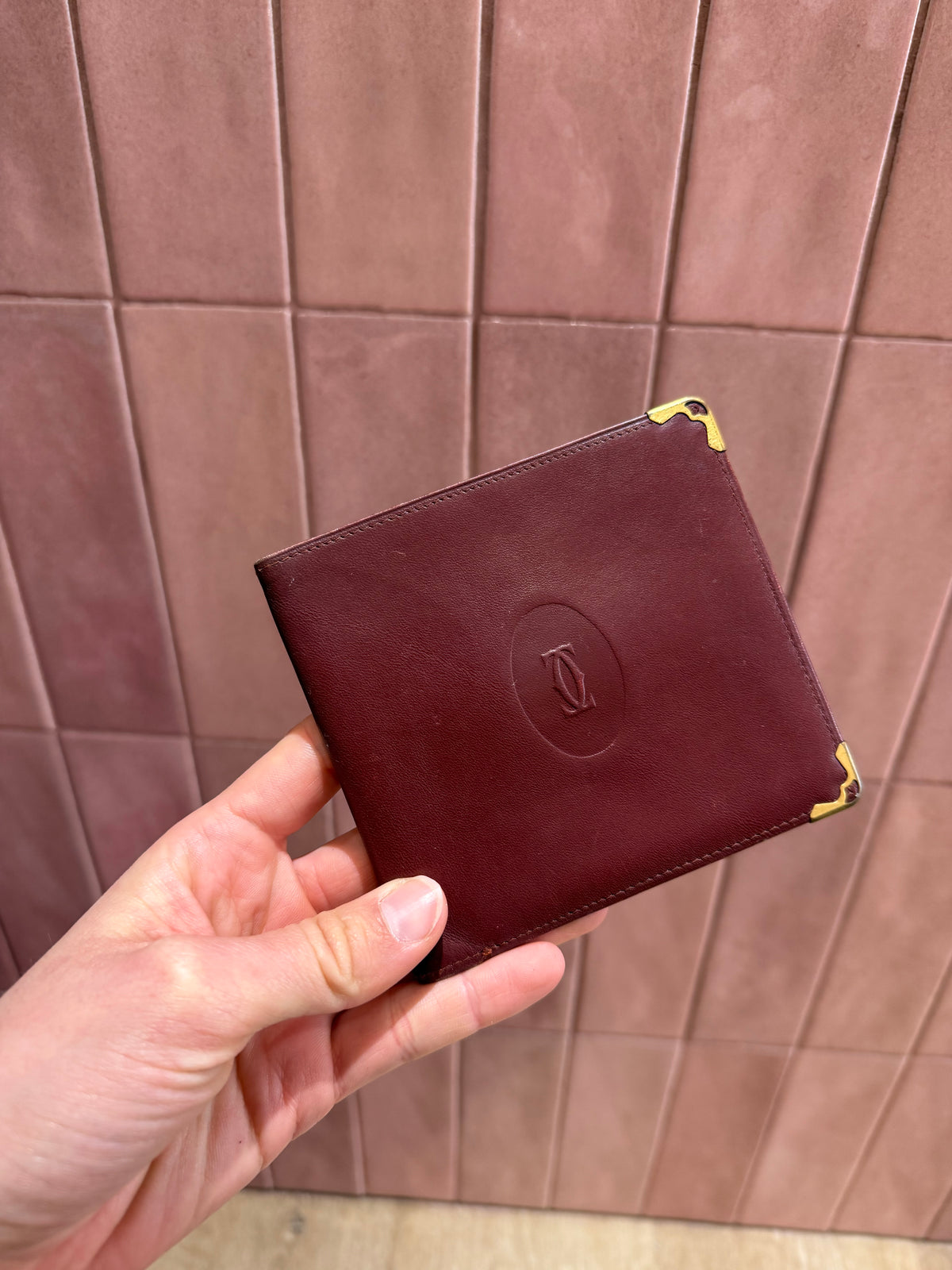 Porte-feuille cartier cuir