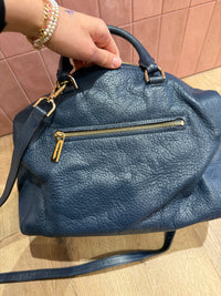 Sac bleu cuir Michael Kors