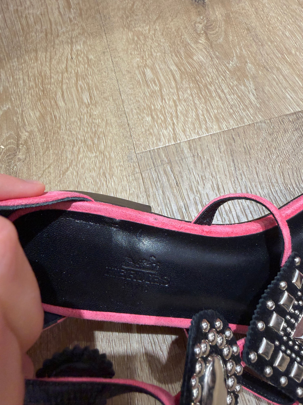 Sandales roses Hermès – 37 27/10