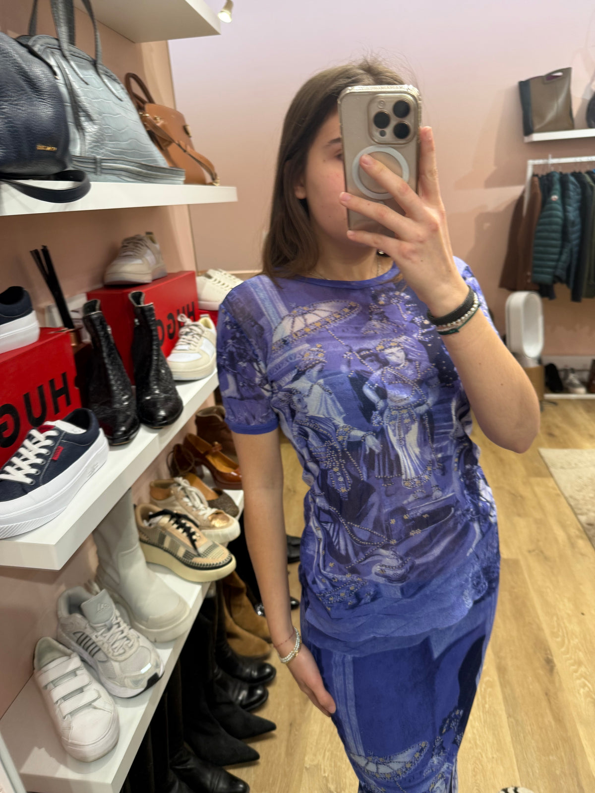 Top bleu Jean-Paul Gaultier T.M