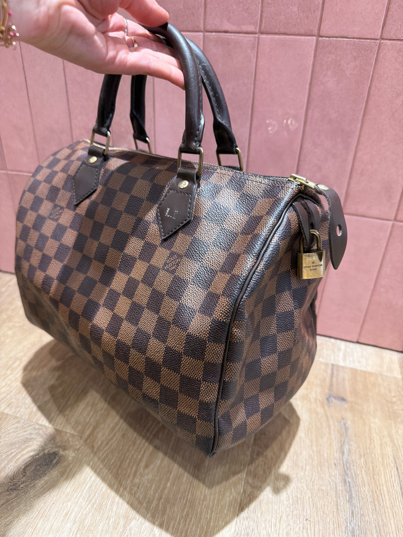 Speedy Louis Vuitton 30 damier ébène