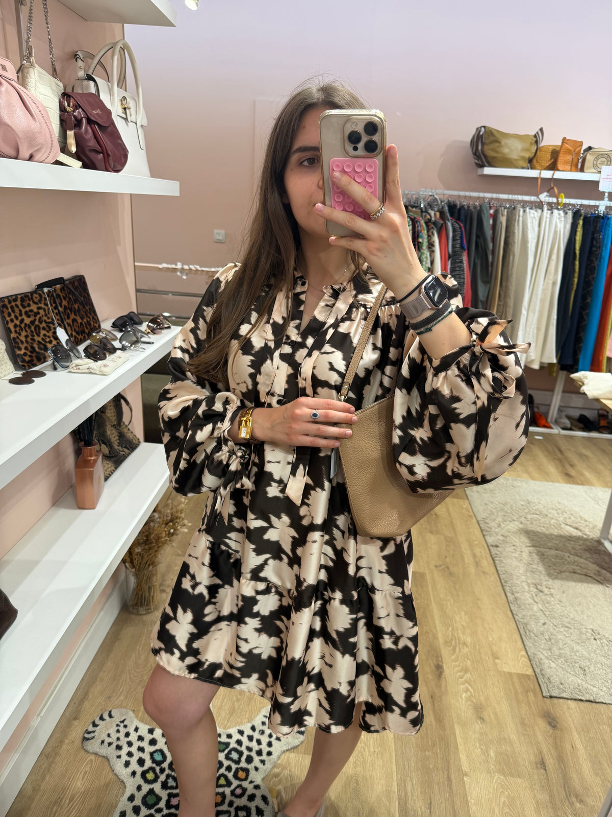 Zapa Robe Marron et beige Robe marron et beige T.L 30/06