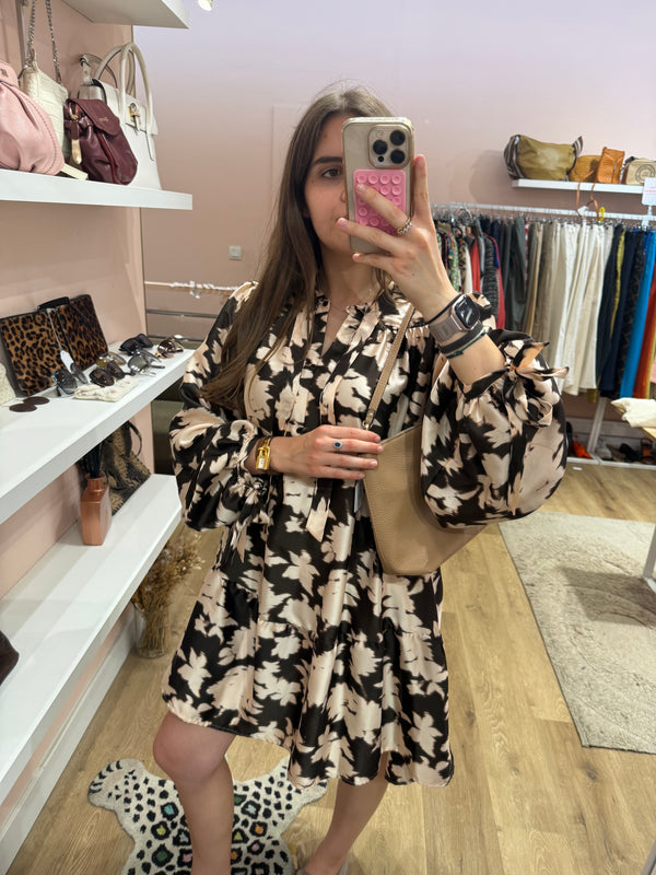 Zapa Robe Marron et beige Robe marron et beige T.L 30/06
