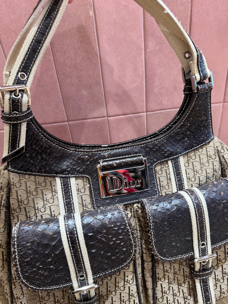 Sac beige Dior vintage colombus