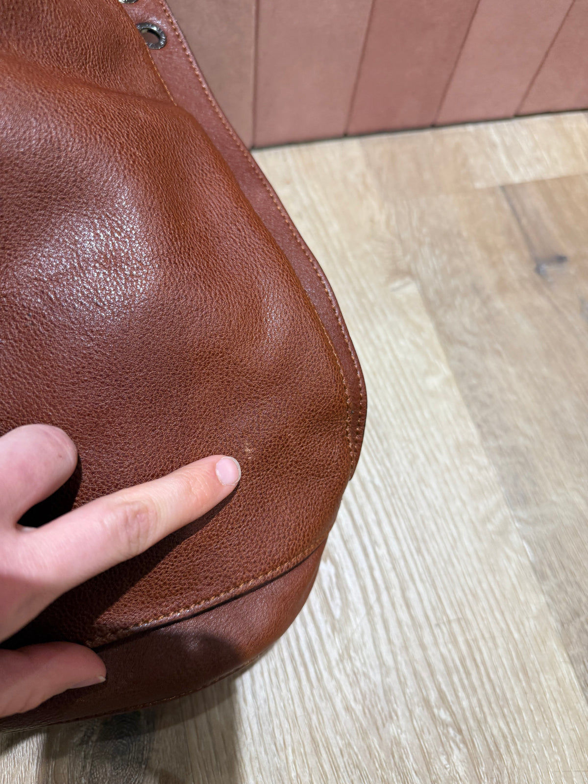 Sac marron cabas Longchamp