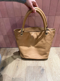 Sac cabas cuir camel Lancel
