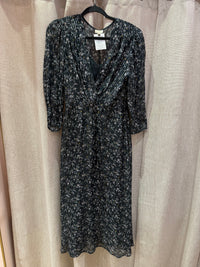 Robe longue bleu fleurs Pablo T.38