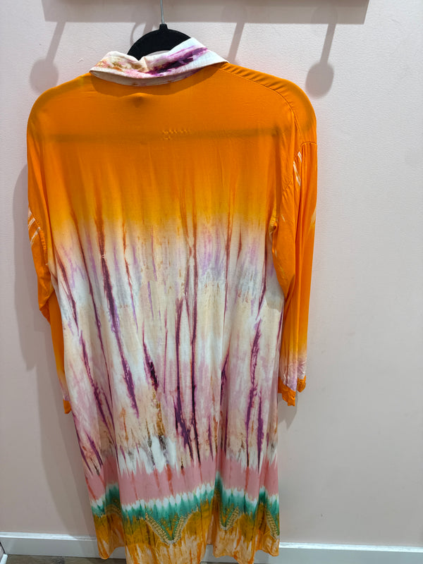 Robe longue orange T.U