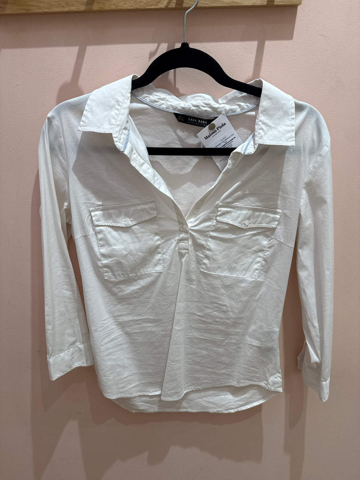 Chemise chic blanche Zara T.M