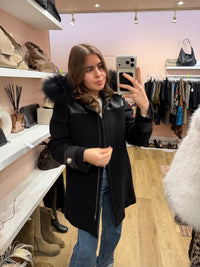 Claudie Pierlot - Manteau noir - T.36/38 12/10