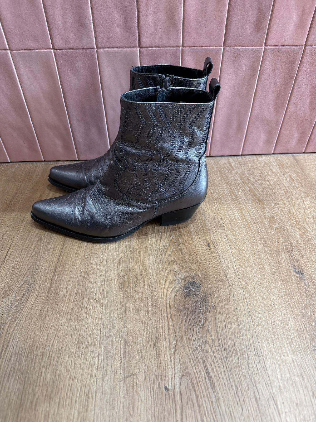 Bottines argentées - Toral - T.38 11/09