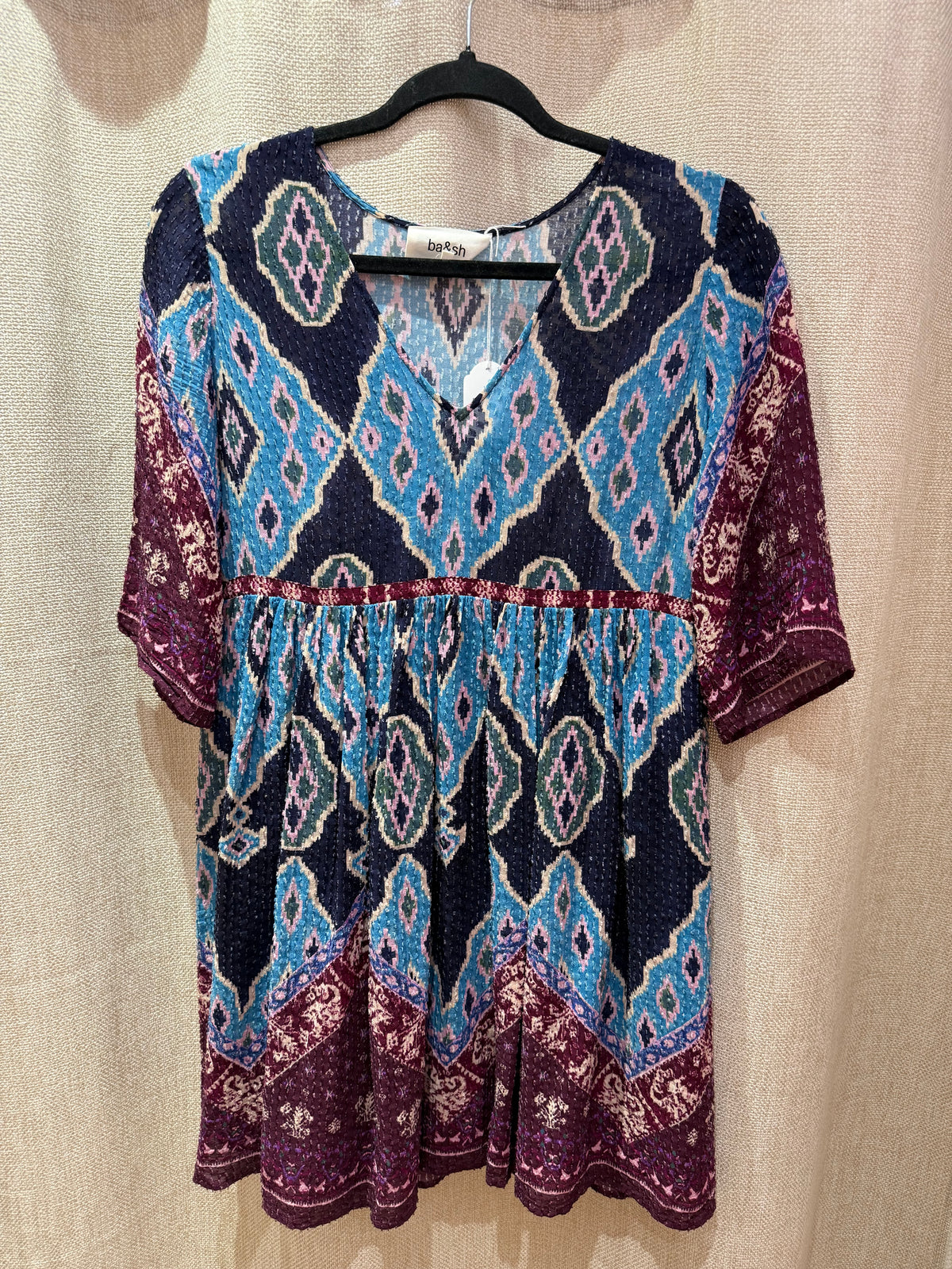 Robe bleu et violet Ba&sh T.S