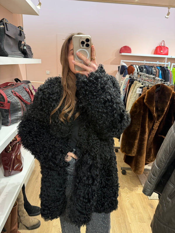 Manteau en agneau de Mongolie T.L