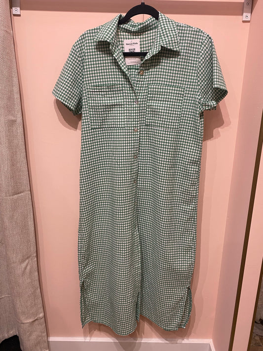 Robe verte vichy T.M/L