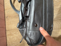 Sac maison123 cuir argenté