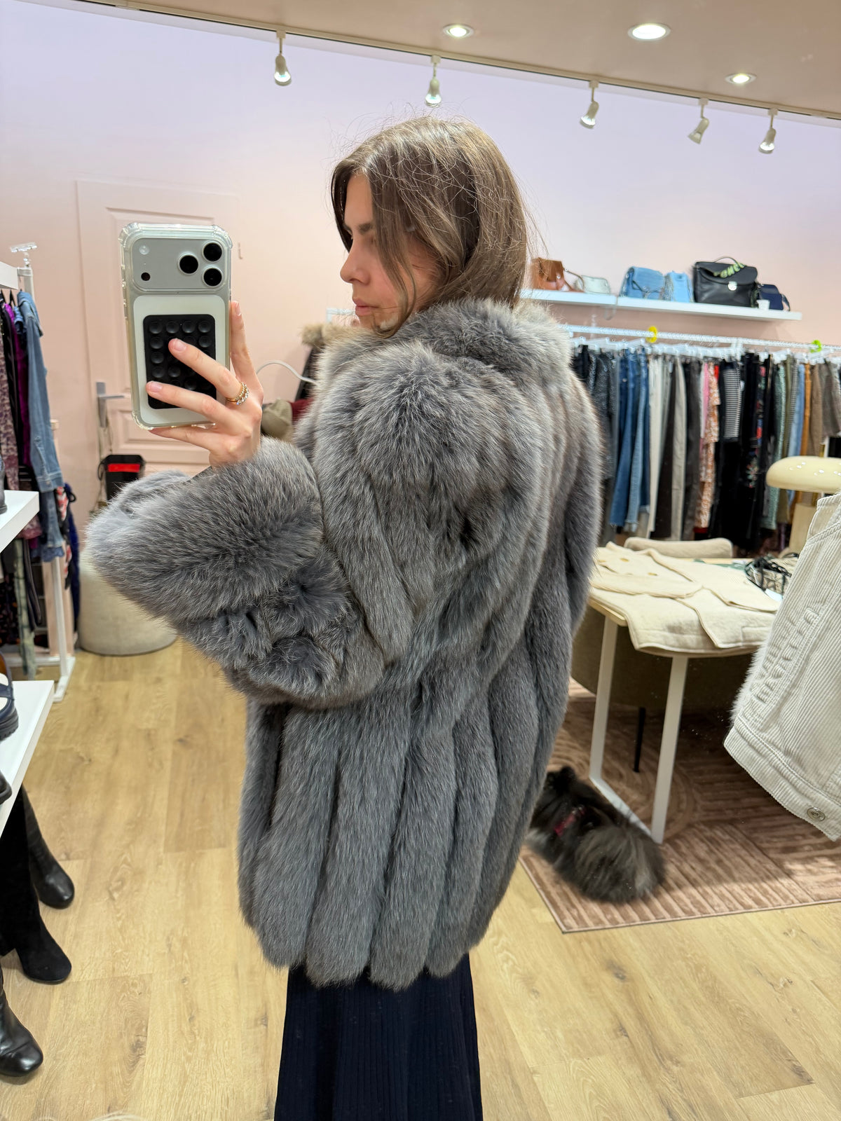 Manteau en vraie fourrure T.36/38 29/09