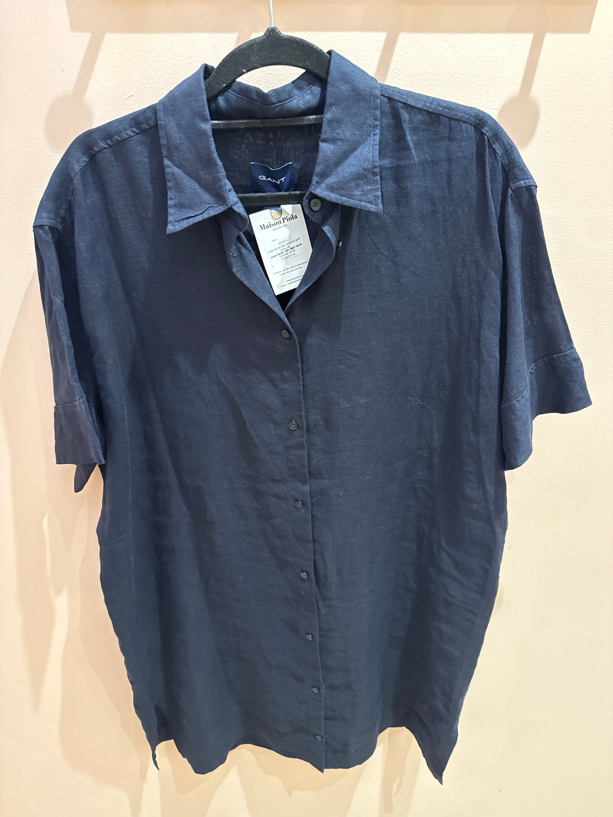robe en lin bleu marine gant Taille 40