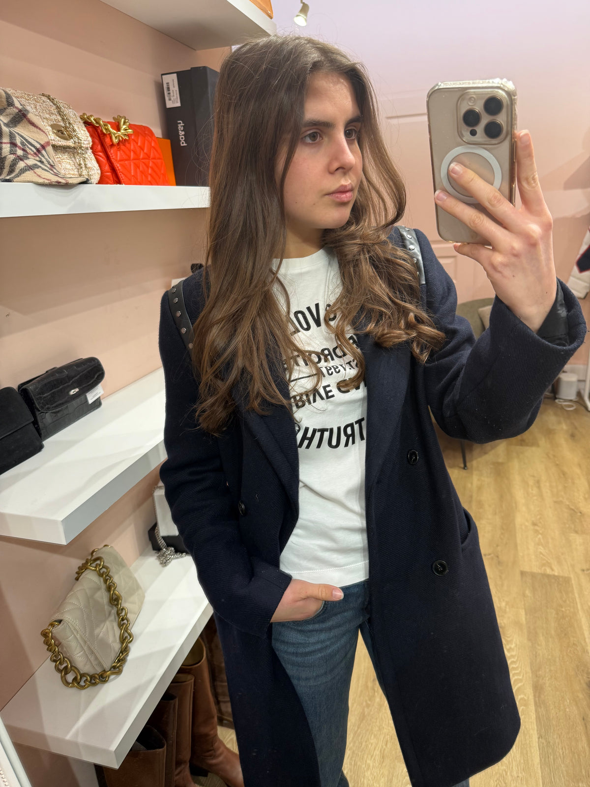 Manteau IKKS Bleu marine T.M