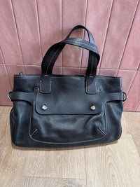 Sac noir lancel cuir grainé