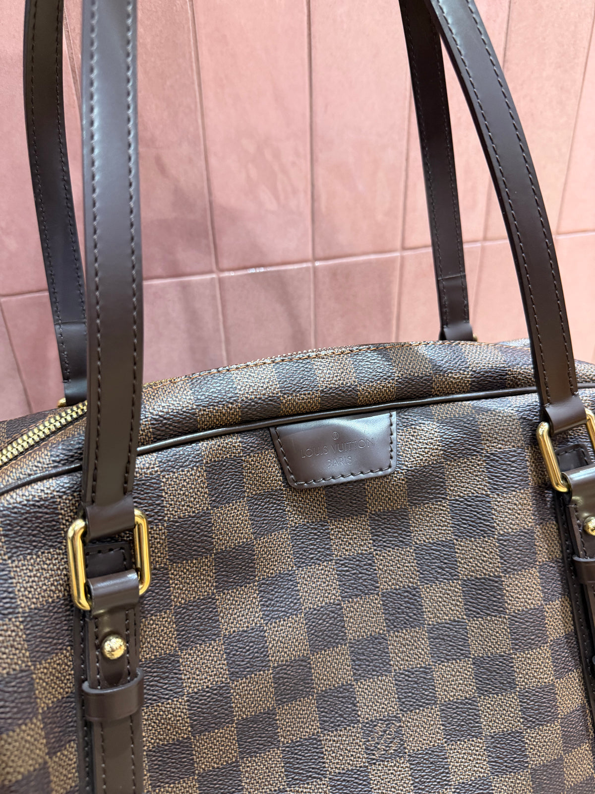 Louis Vuitton sac Rivington MM damier brun 09/10