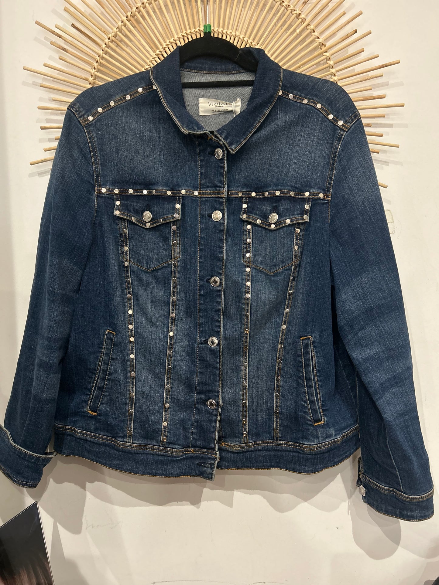 Veste en jean Violeta By MANGO Taille XL