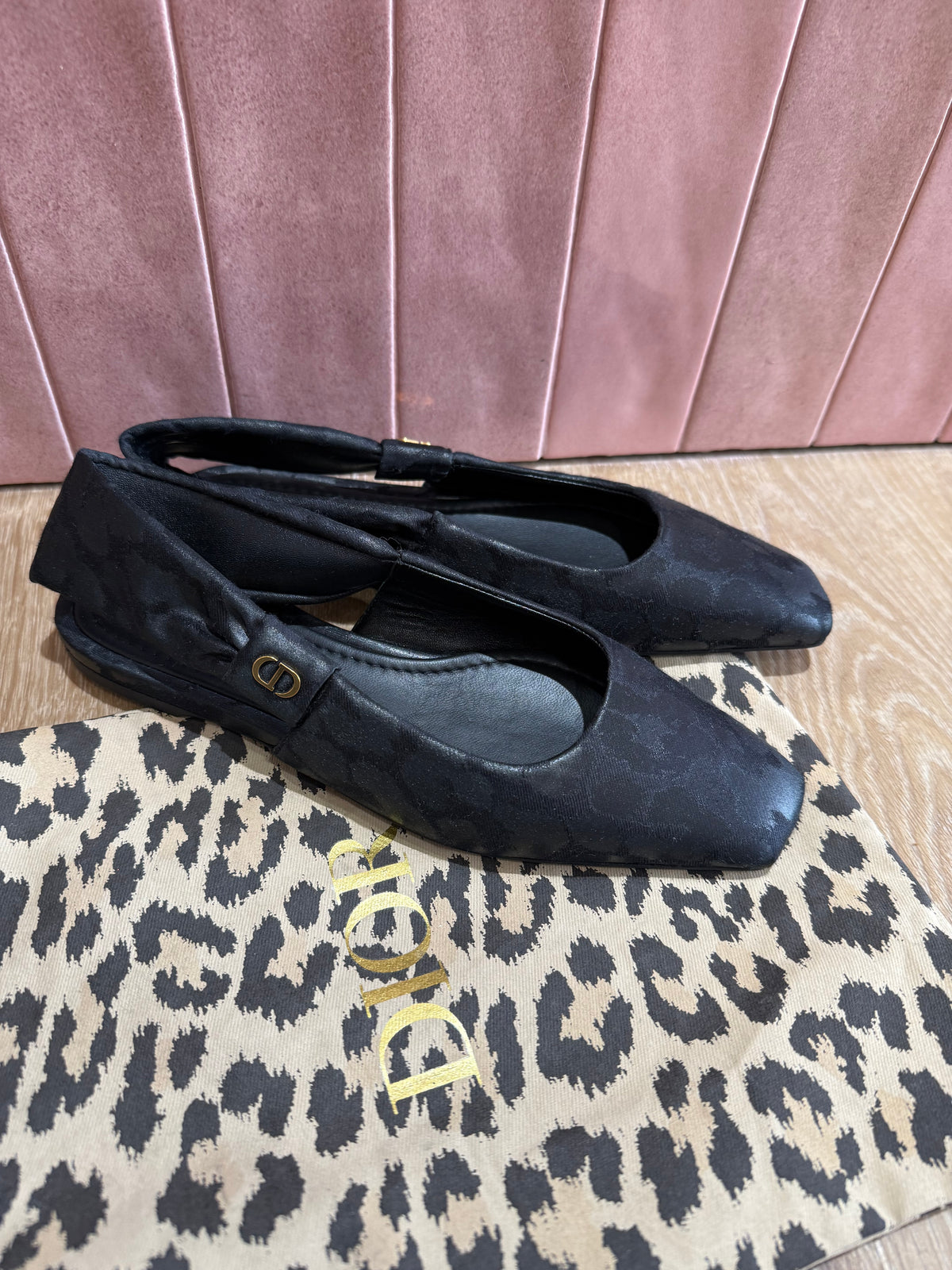 Ballerines mizza Christian Dior noir T.36