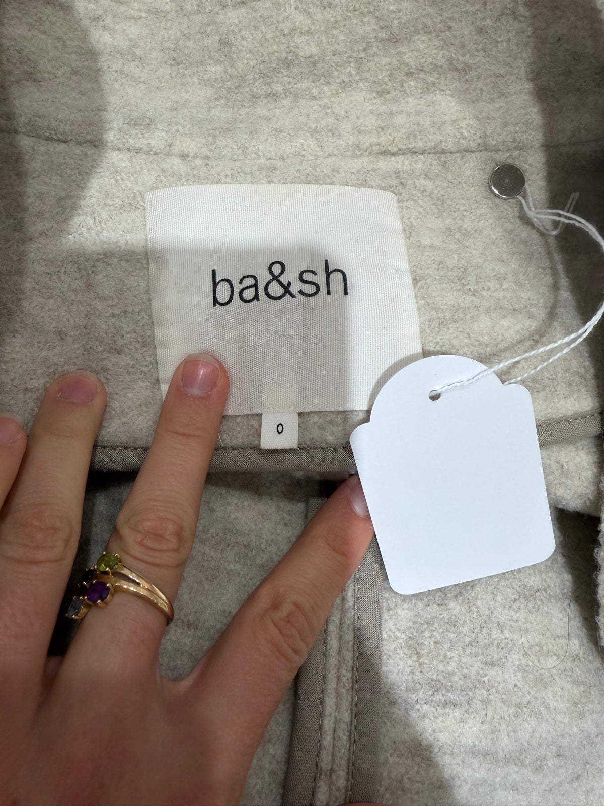 Manteau blanc Ba&sh - T.XS 15/10
