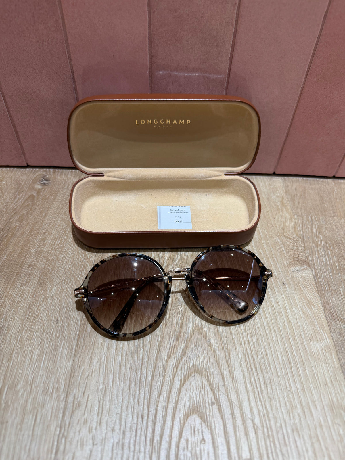 Lunettes marron et beige Longchamp Taille 03/09