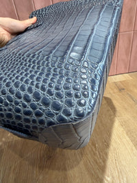 Sac Longchamp en cuir bleu 20/08