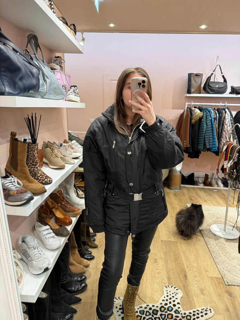 Doudoune Fusalp noire vintage T.L