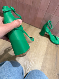 Minelli Sandales vertes à talon T.38 05/06