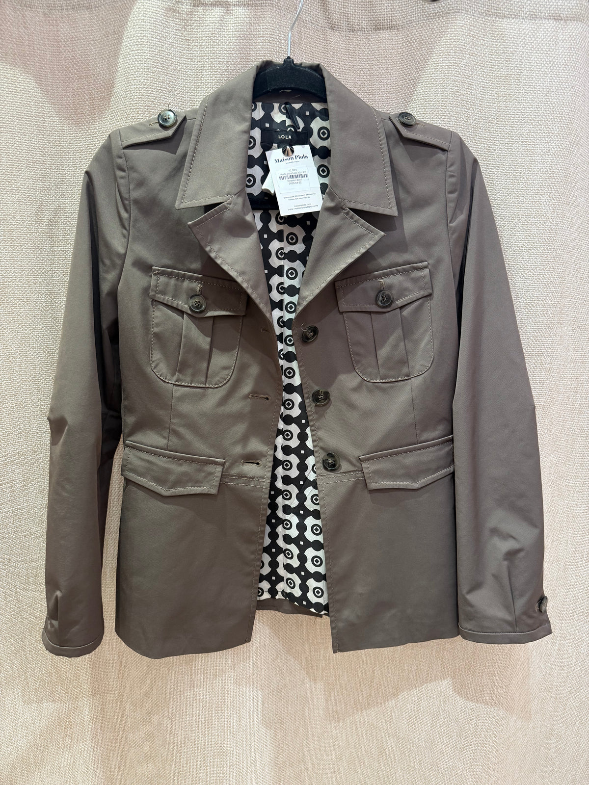 Veste Lola kaki XS
