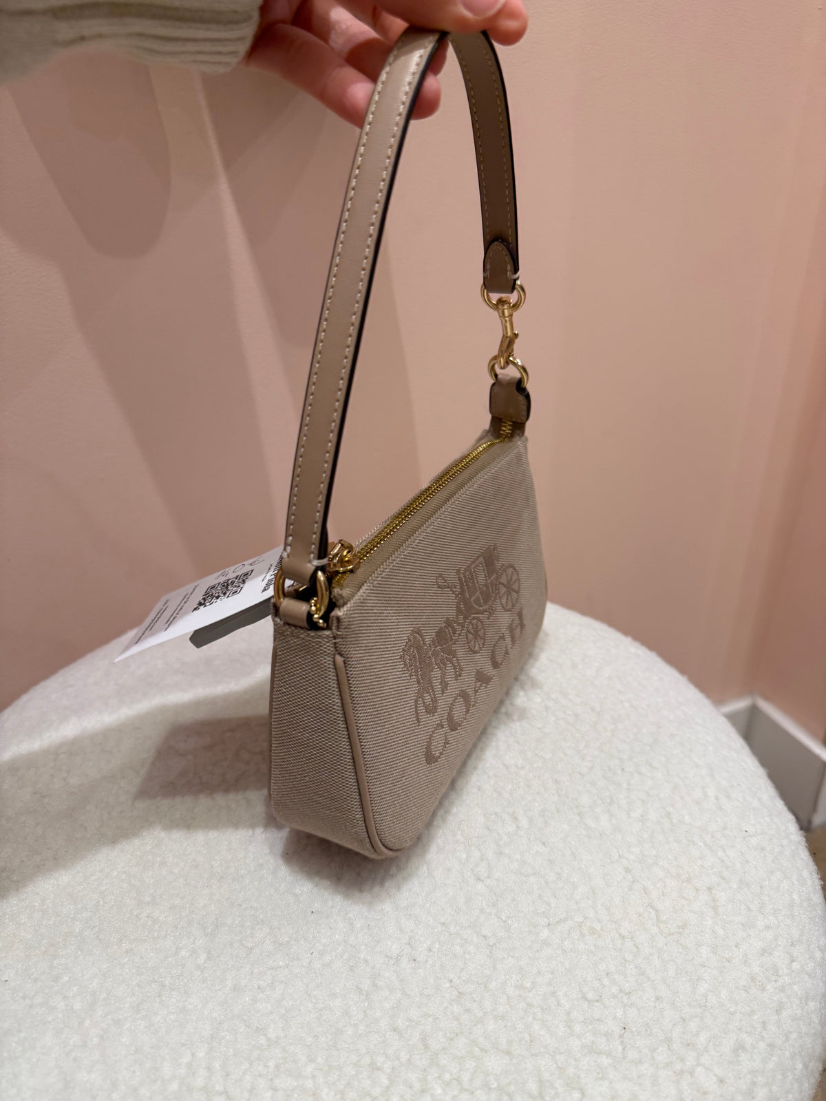 Sac beige coach