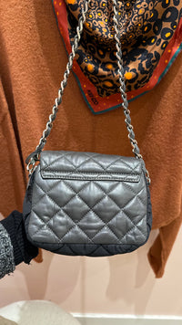 Sac Moncler gris cuir TU