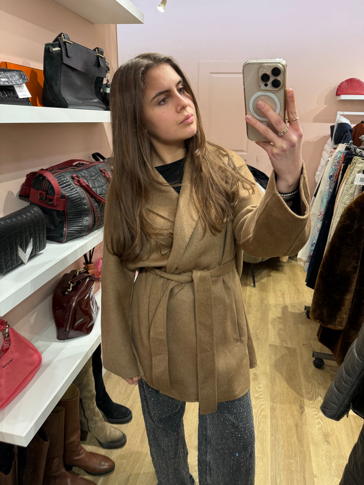 Manteau marron Massimo Dutti Taille TM/L