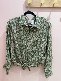Ba&sh Chemise Beige et verte T.M/L