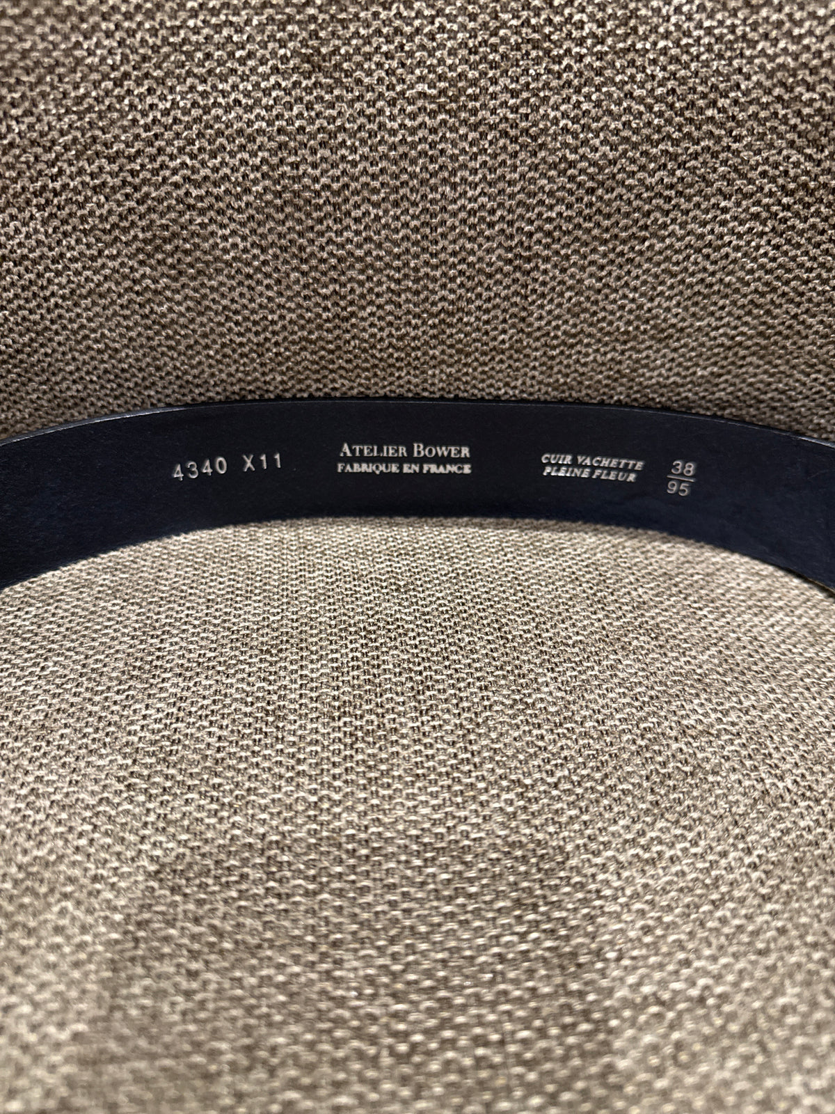 Ceinture en cuir atelier boxer