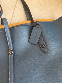 Sac coach en cuir bleu 16/08