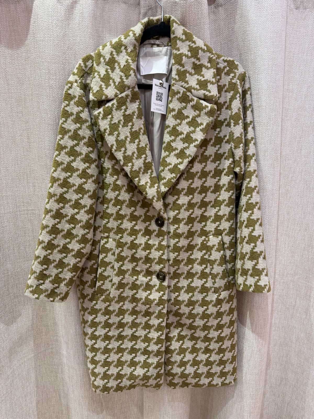 Manteau pied-de-poule Yaya T.36