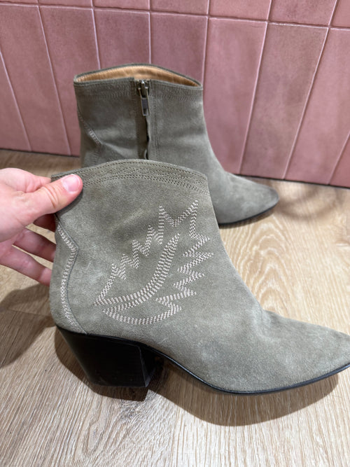 Bottines kaki Isabel marant T.37 10/06