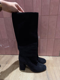 Bottes noires en daim Red Valentino - T.36 15/09