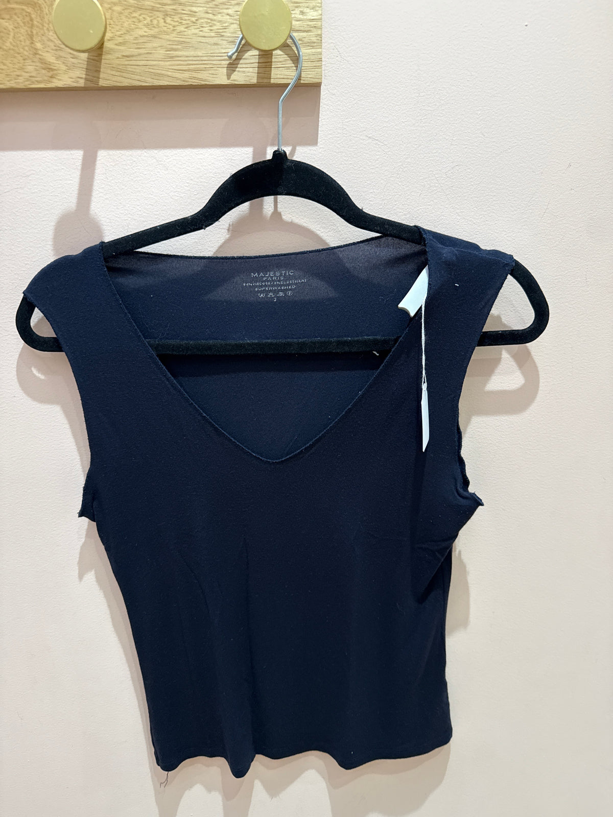 Débardeur Majestic bleu marine T.M