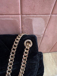 Sac Sandro en velours noir