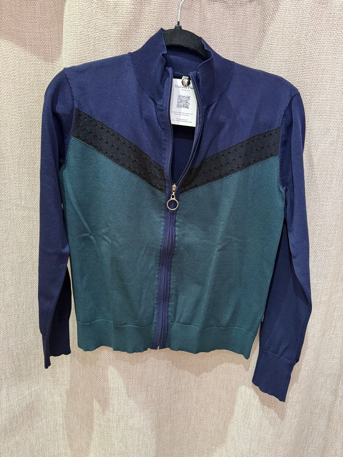 Gilet bleu vert I.Code T.S