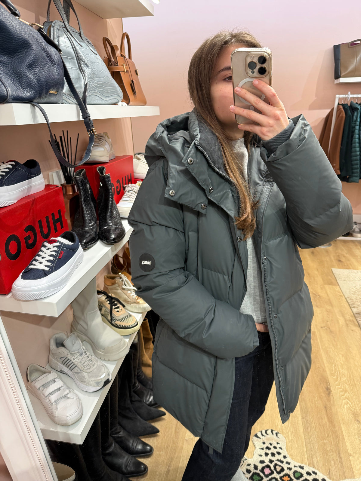 Doudoune grise rains T.L