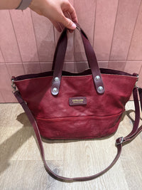 Sac cabas rouge et pochette Estellon 27/05